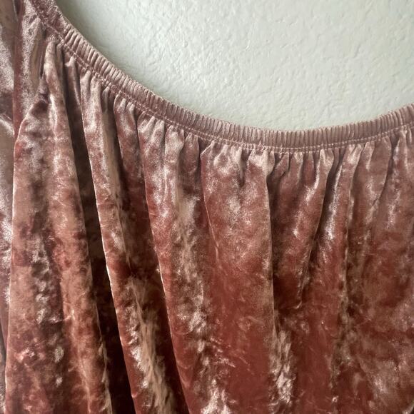 Forever 21 Womens Top 3XL Fairy Velvet Whimsigoth Romantic Holiday Peasant Boho - Picture 8 of 8